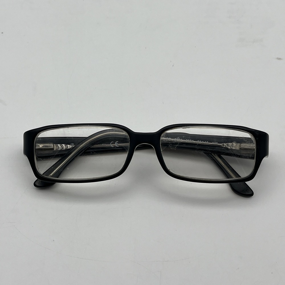 Ray Ban RB5092 2034 Black Rectangle Eyeglasses 52-15 135 Frames Only - Picture 1 of 10